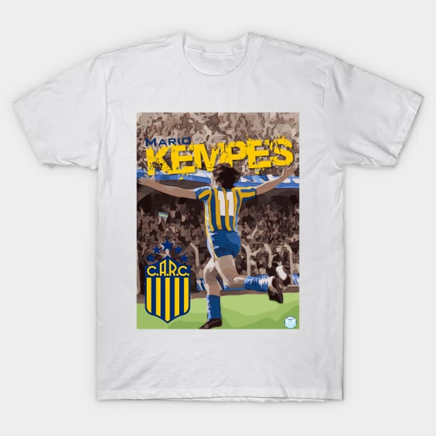 Mario Kempes Rosario Central T-Shirt by AndythephotoDr